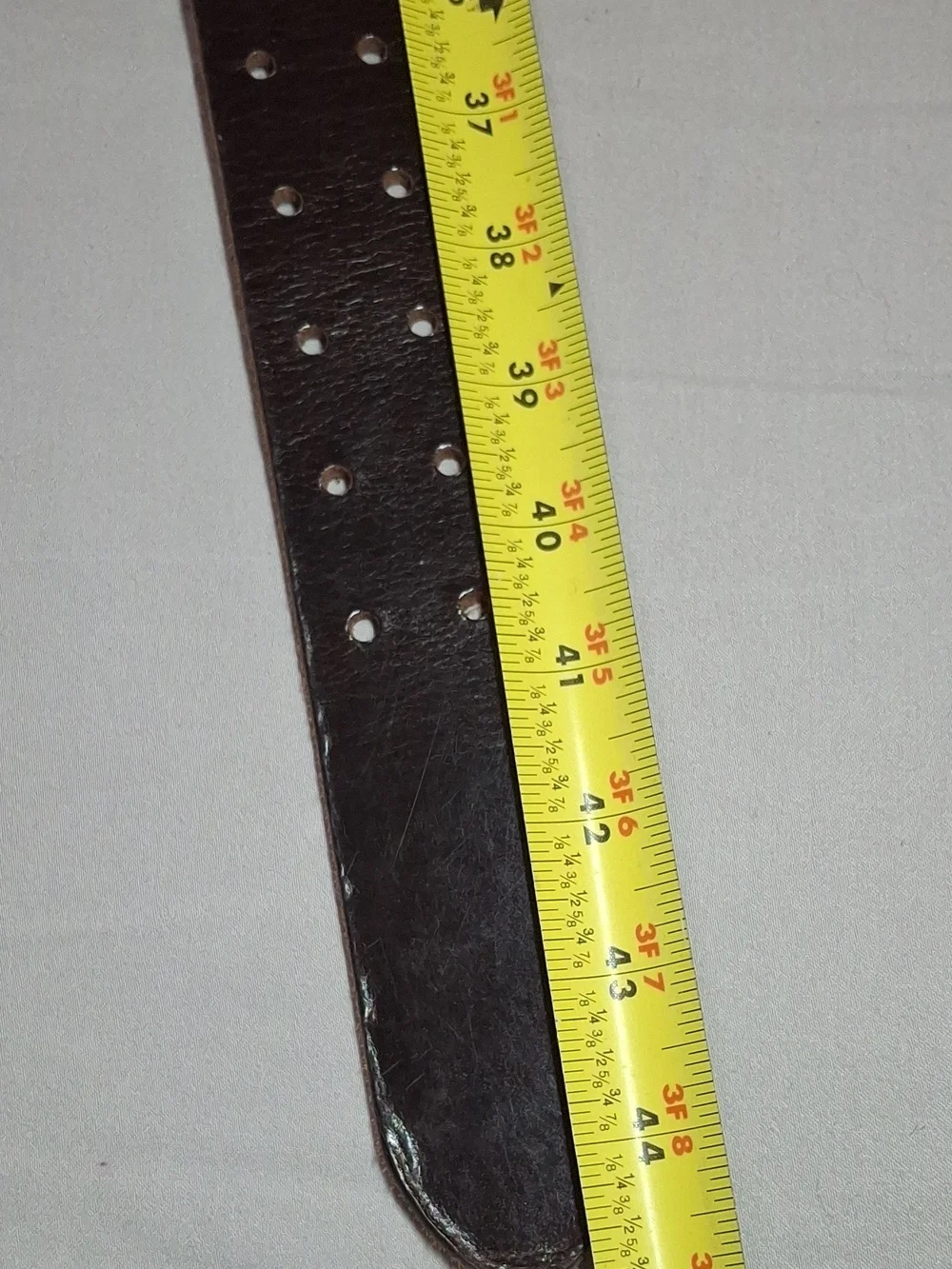 Rare Levi's Adjustable Double Prong Leather Belt Pre-Production Sample 41818-28